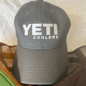 Yeti Baseball Hat Gray Adjustable‎ Yeti Coolers
